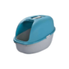 Arenero Para Gato Color Gris Y Azul Turquesa