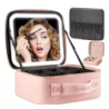 Estuche De Cosméticos Viaje Portátil Con Luz Led Maquillaje