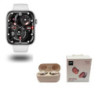 Smartwatch JYRSW4 Silver + Audífonos Inalámbricos, Bt, Nia Nb-760