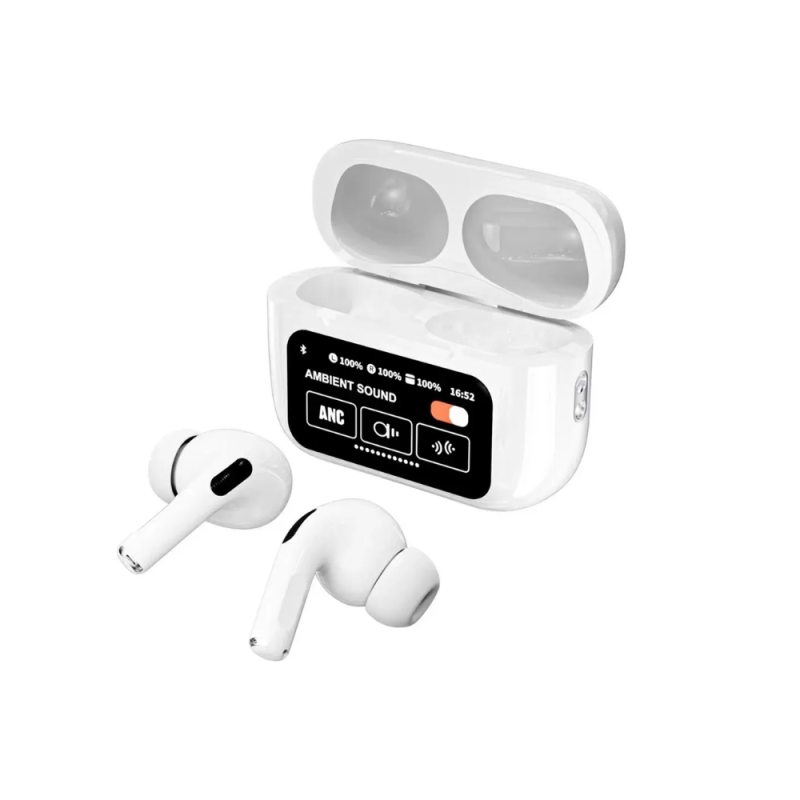 Audifonos Bluetooth A9pro Auriculares Inalámbricos Con Pantalla Táctil Compatible Con iPhone Android