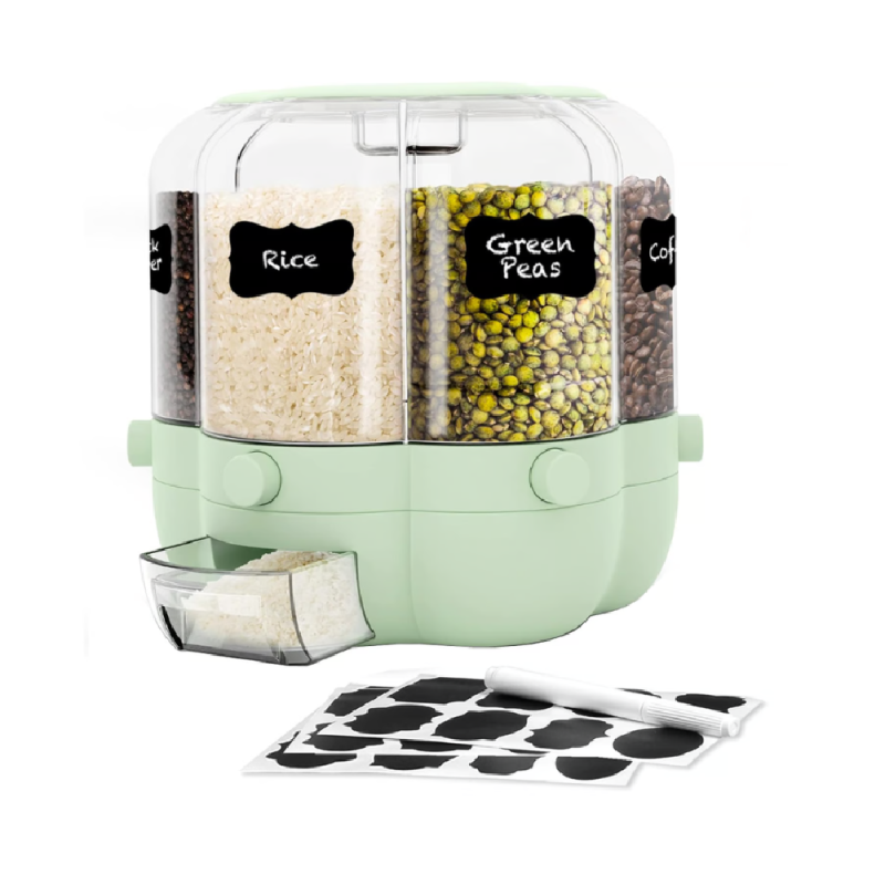 Dispensador Organizador Granos Cereal Cocina Contenedor Etiquetas Tiza