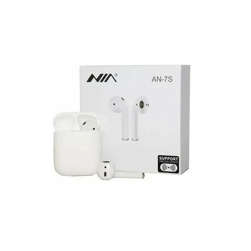 Audífonos Nia An-7S Conexión Bluetooth Estuche De Carga. Niaan7-S
