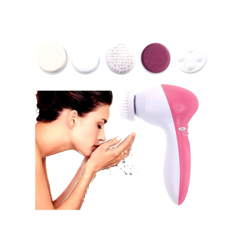 Masajeador Facial 5 Puntas Limpieza Exfolia Rostro