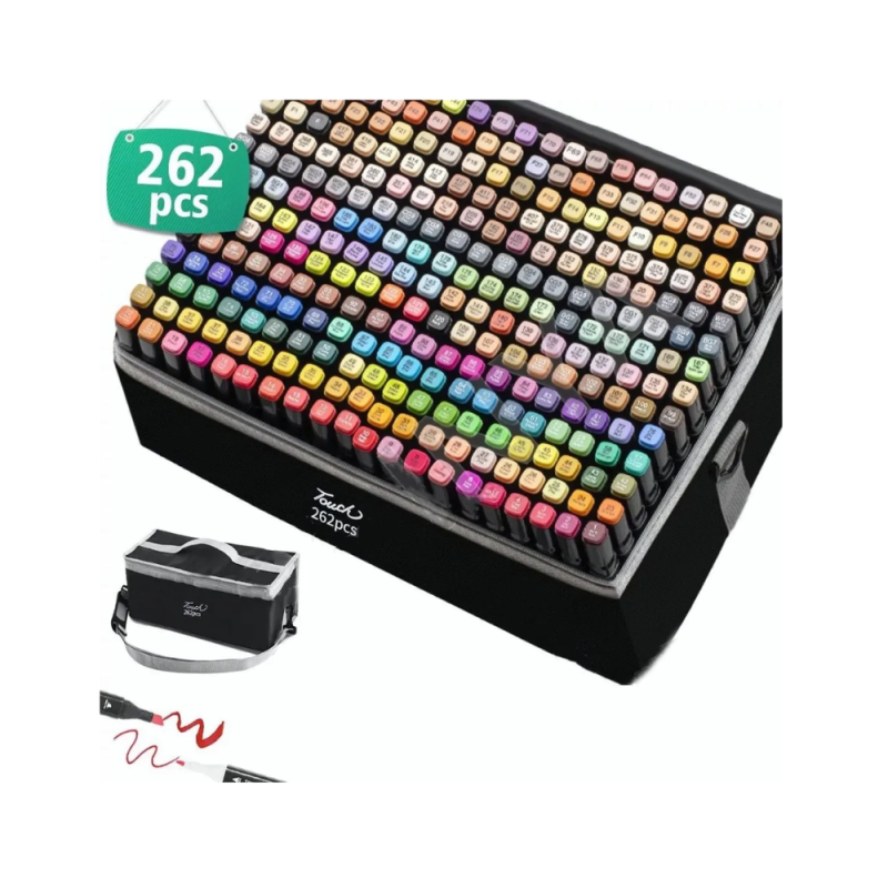 Set 262 Marcadores Lápices Colores Touch Doble Punta