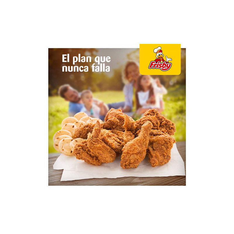 Pollo Frisby Apanado Con Arepa