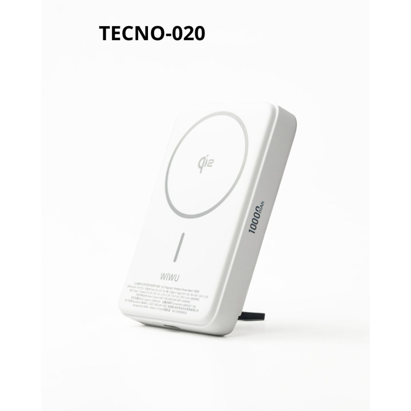 Power Bank magnetica  con soporte QI2