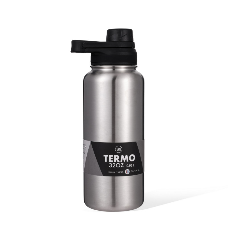 Termo 32 Oz Tapa Boquilla Color Metalico