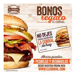 Bono Hamburguesas El Corral...