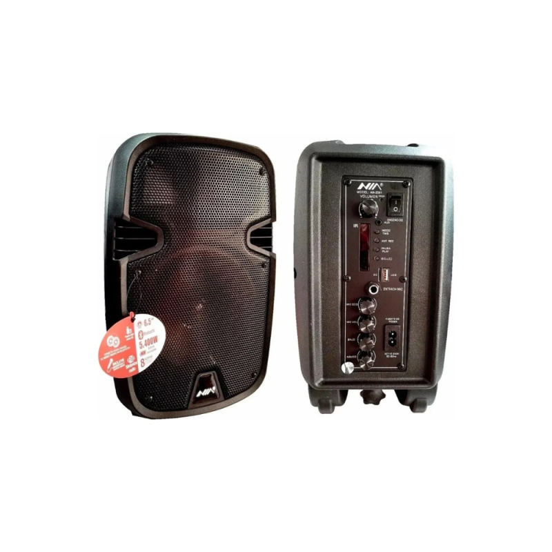 Parlante Portatil An-2051 Bluetooth Recargable Microfono 6.5