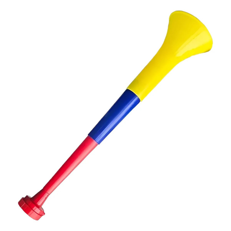 Vuvuzela Trompeta Corneta Plegable 51cm Futbol Tricolor X1 Tricolor