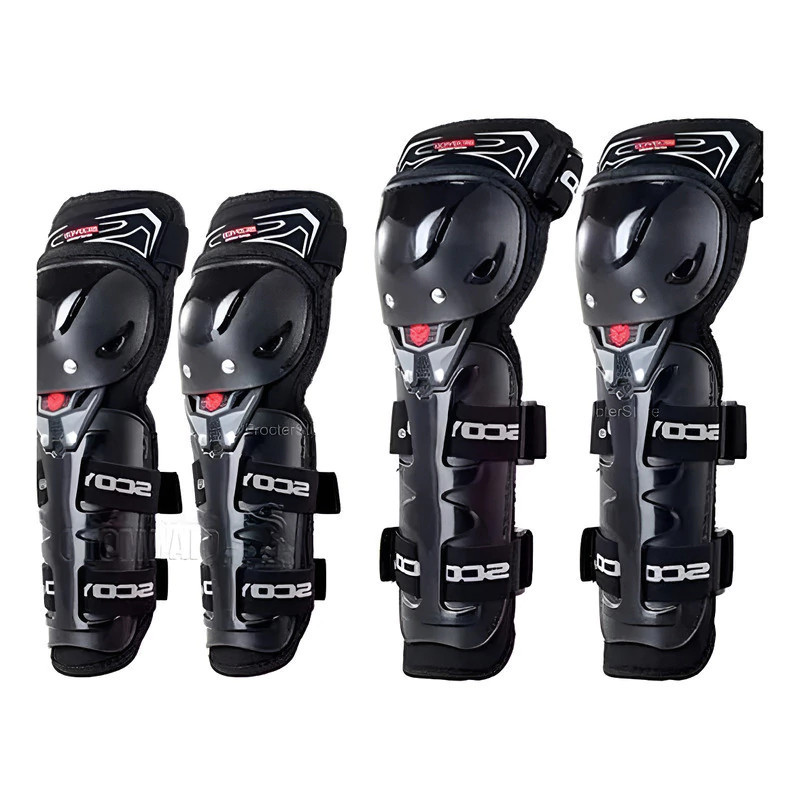 Rodilleras + Coderas Scoyco K11 Para Motociclistas