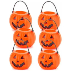 6 Calabaza Plástica Dulces...